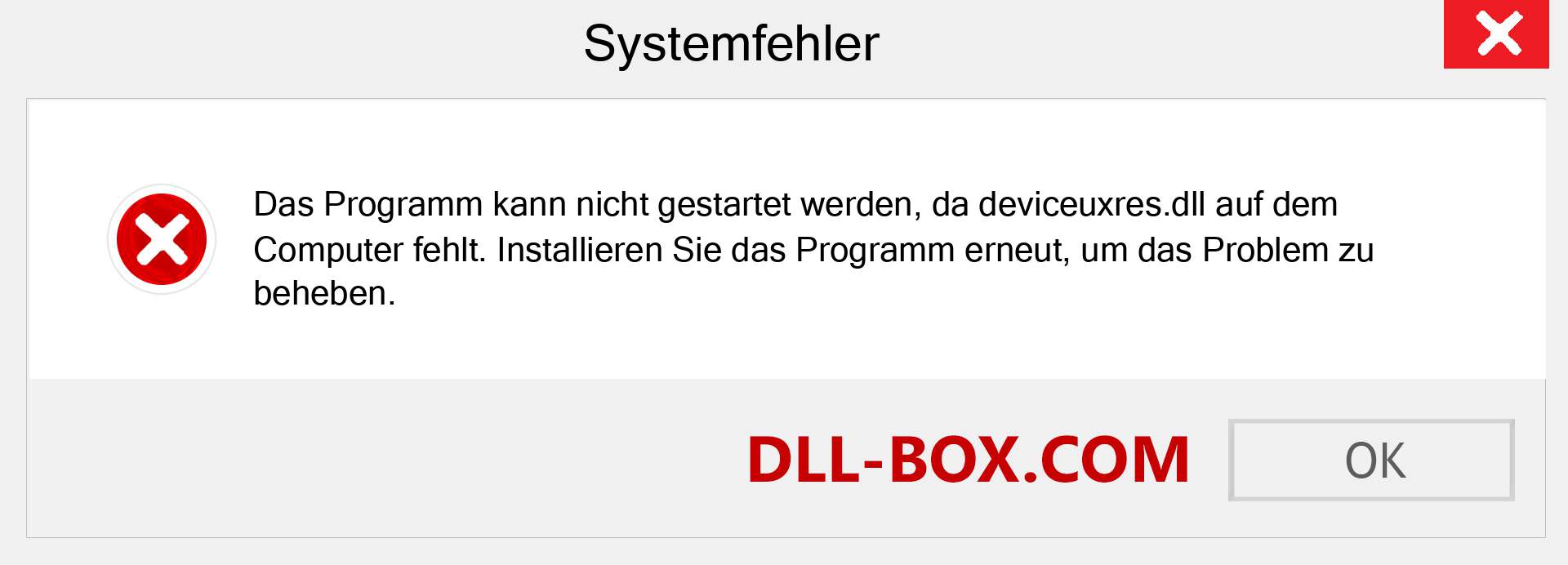 deviceuxres.dll-Datei fehlt?. Download für Windows 7, 8, 10 - Fix deviceuxres dll Missing Error unter Windows, Fotos, Bildern