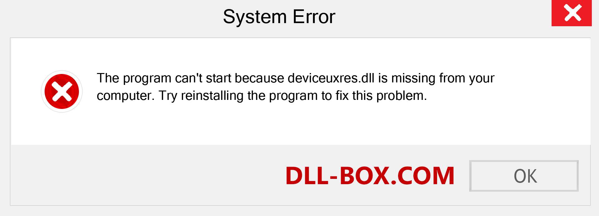  deviceuxres.dll file is missing?. Download for Windows 7, 8, 10 - Fix  deviceuxres dll Missing Error on Windows, photos, images