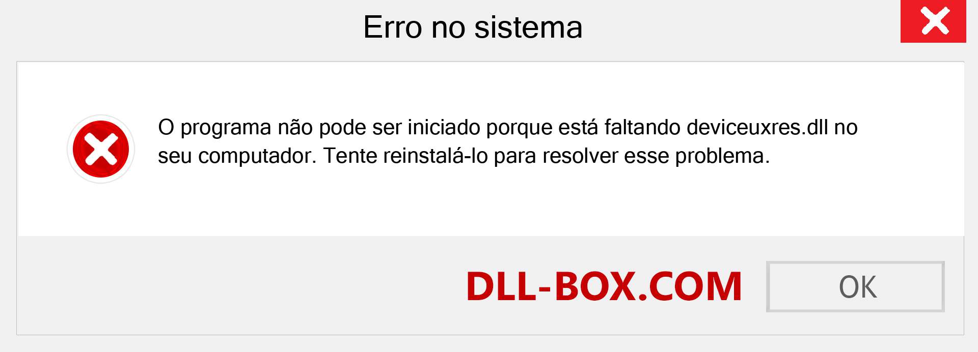 Arquivo deviceuxres.dll ausente ?. Download para Windows 7, 8, 10 - Correção de erro ausente deviceuxres dll no Windows, fotos, imagens